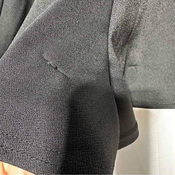 PrettyLittleThing Black Mini Dress Whimsigoth Fairy Milkmaid sz 4 - Picture 6 of 7